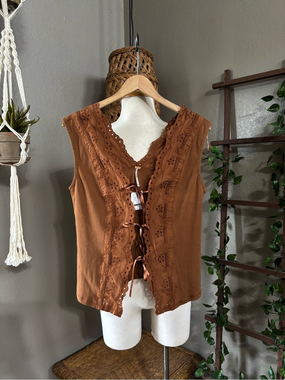 ▪️New! Free People Gesibelle Set in Macadamia Brown XL - Picture 7 of 14